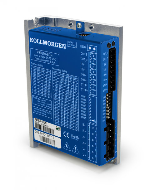 Kollmorgen launches the advanced P8000 series with the new P80630-SDN Stepper Drive